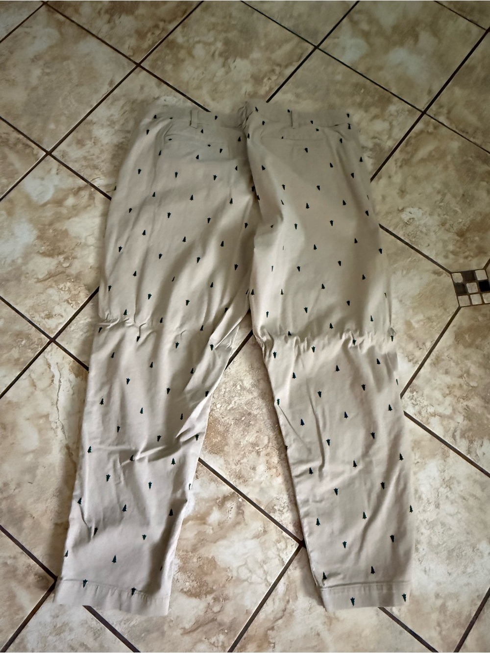J Crew Tree Printed High Rise Chino Pants - Picture 4 of 4
